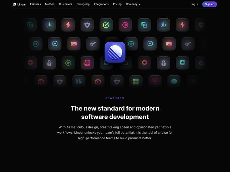 Linear Website Screenshot