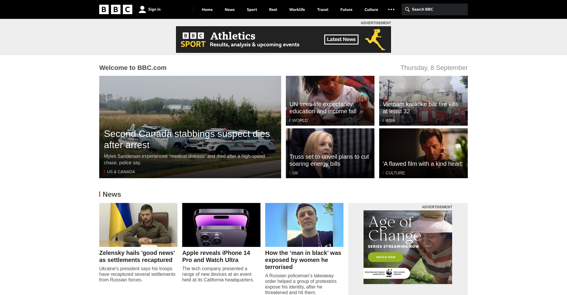 A screenshot captured using PHP-Chrome in Laravel